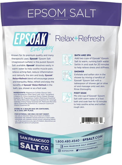 Epsoak Epsom Salt 2 Lb., Resealable Bag - Runaway Rabbit LLC