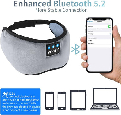 Bluetooth Sleep Eye Mask Wireless Headphones, Sleeping Eye Cover Headband - Runaway Rabbit LLC