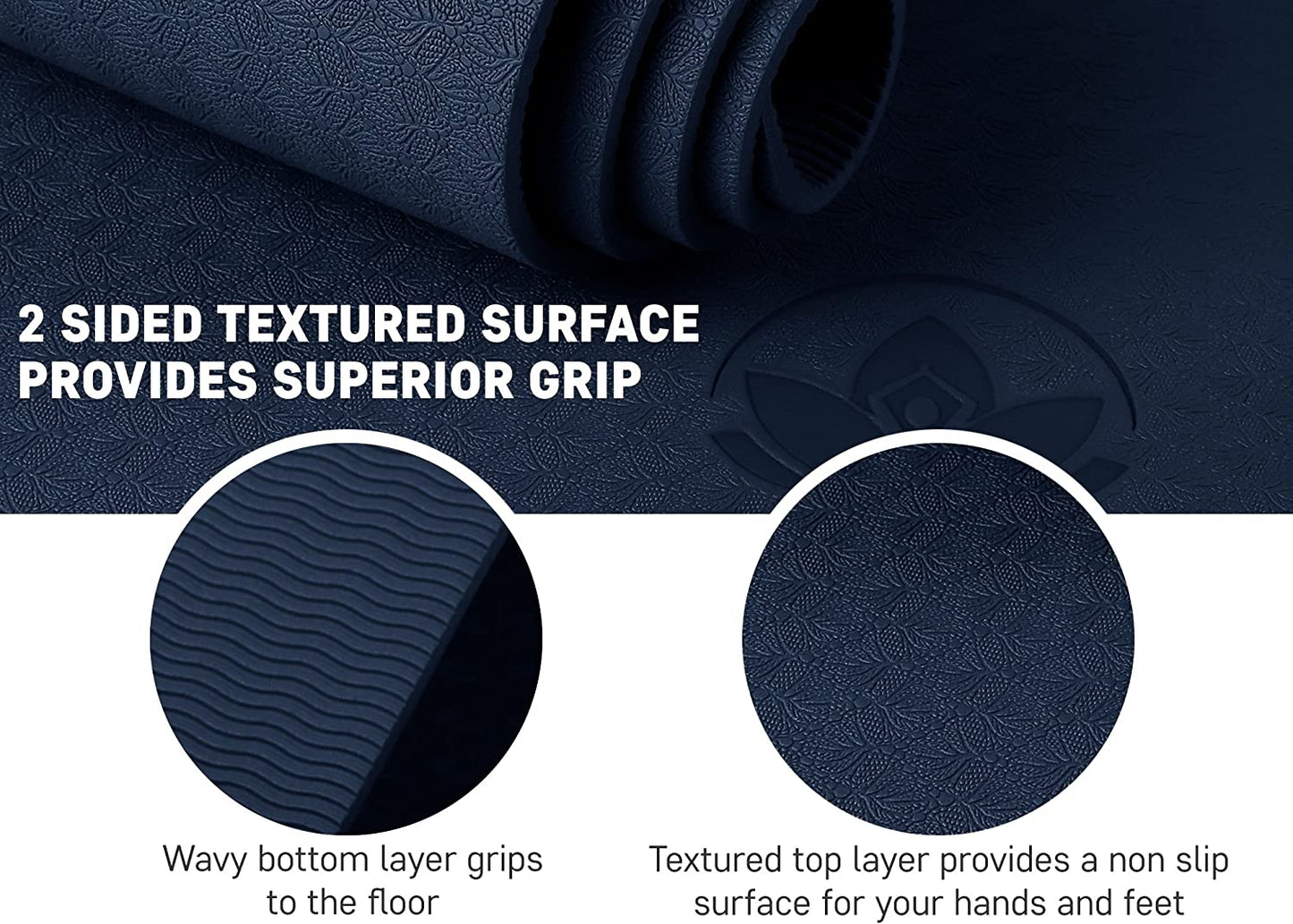 6mm Thick Yoga Mat, Non Slip, for Beginner to Advanced Yogis - Runaway Rabbit LLC