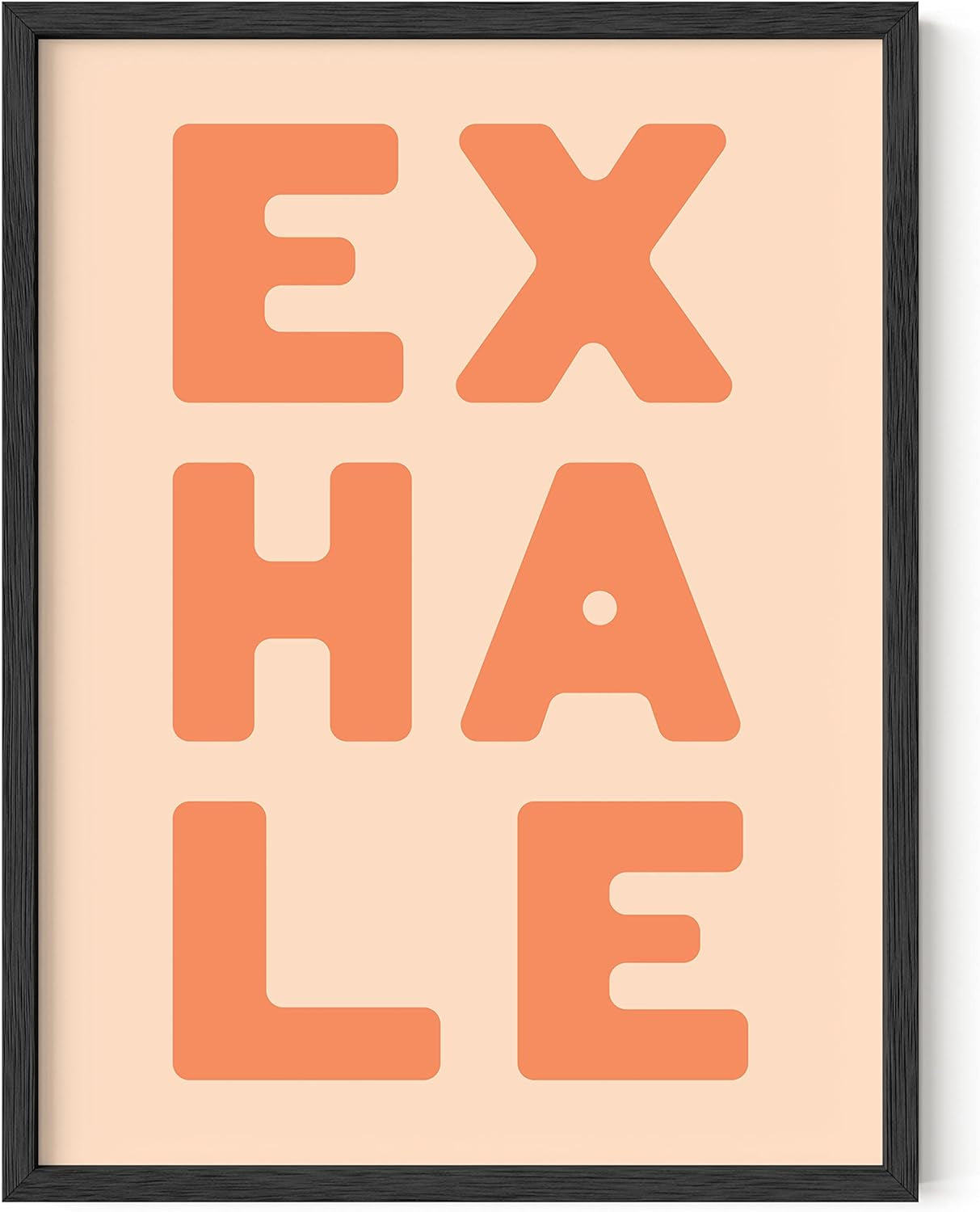 Exhale Wall Art and Yoga Poster | UNFRAMED 12"X16" - Runaway Rabbit LLC