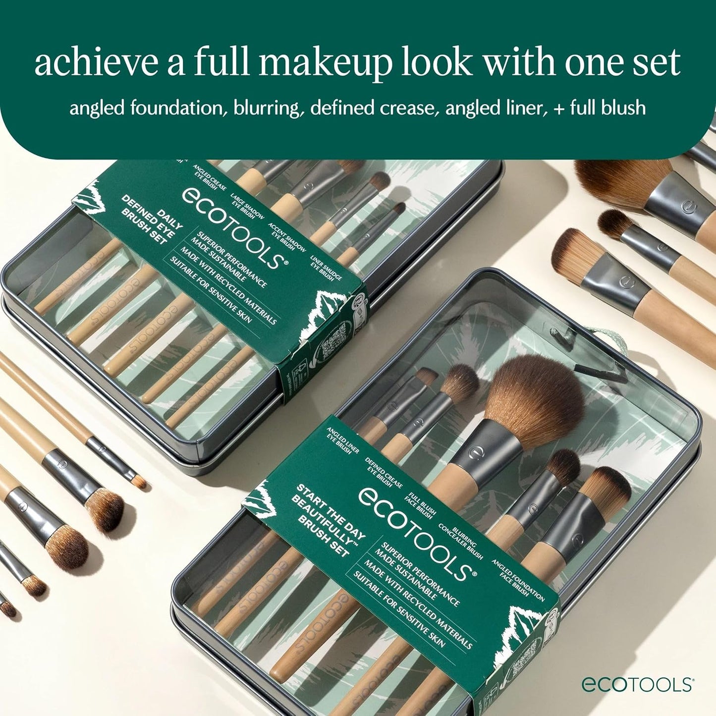 EcoTools 6 Piece Makeup Brush Set, Cruelty Free Synthetic Hair - Runaway Rabbit LLC