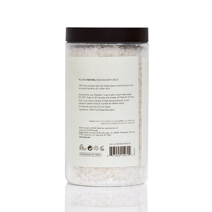 Dead Sea Mineral Bath Salt- Intense Relaxation for Body & Mind, Elevates Moisture, Softens & Eases Sore Muscles, Enriched by Exclusive Dead Sea Salt & Osmoter Blend, 32 Oz