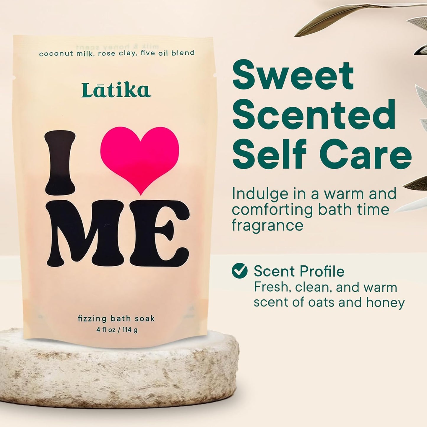 Soak Set of 3 - I Heart Me Bath Soaks with Oats, Milk & Honey for Self-Love & Self-Care – Relaxation, Muscle Recovery & Skin Nourishment – Stress Relief Soaking Salts