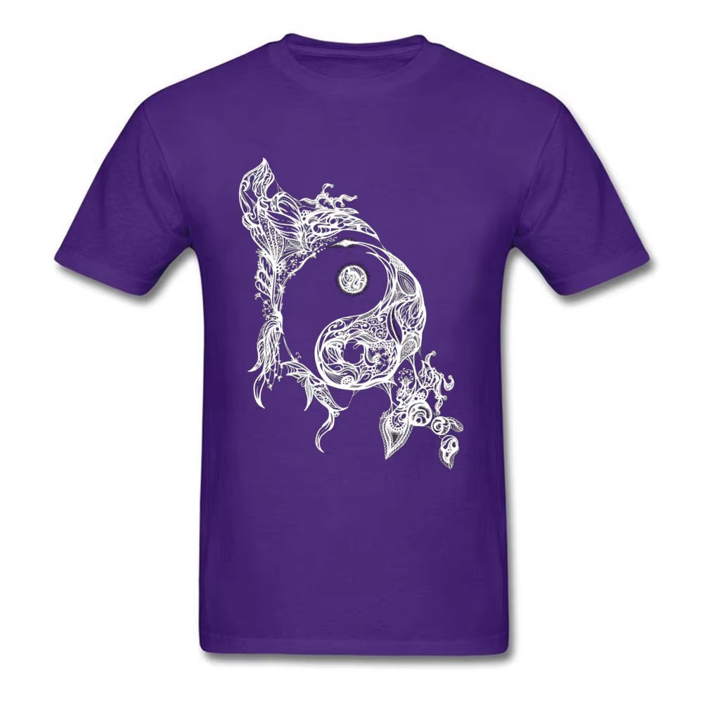 Zen Doodle T-shirt Yin Yang T Shirt - Runaway Rabbit LLC