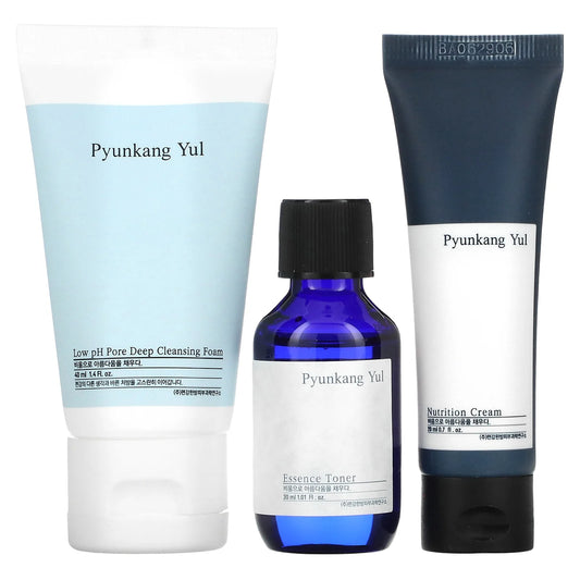 Pyunkang Yul, 3 Piece Mini Set: Cleanser Toner, Cream - Runaway Rabbit LLC