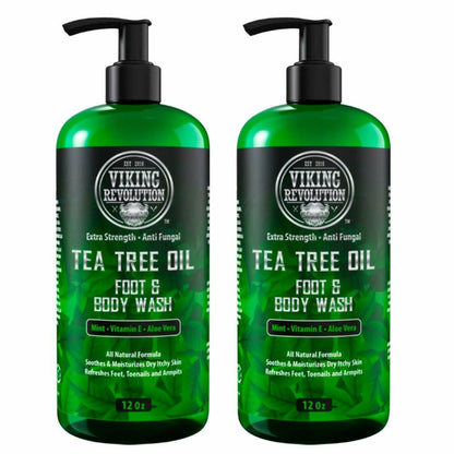 Tea Tree Oil Body Wash Soap for Men - - Extra Strength Men'S Body Wash (2 Pack) - Runaway Rabbit LLC