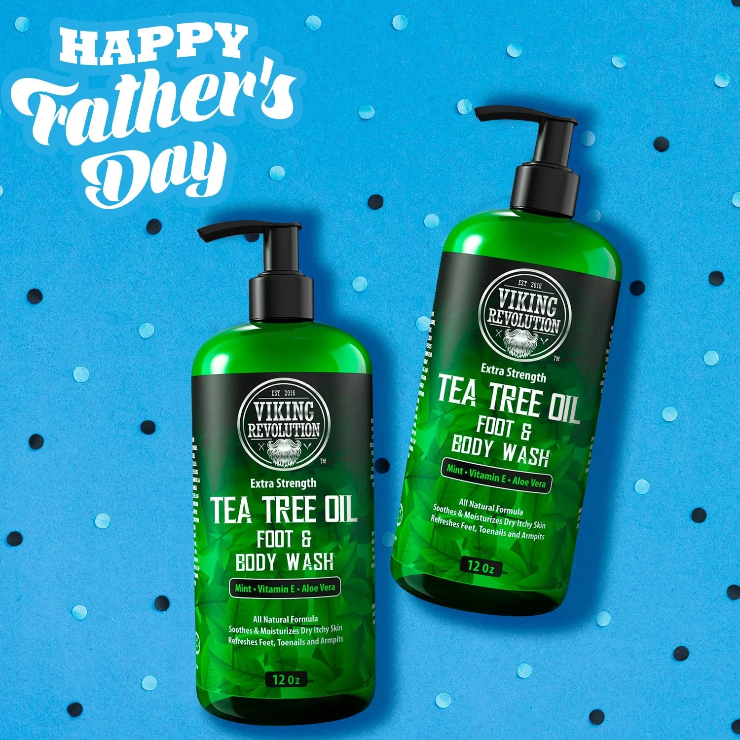 Tea Tree Oil Body Wash Soap for Men - - Extra Strength Men'S Body Wash (2 Pack) - Runaway Rabbit LLC