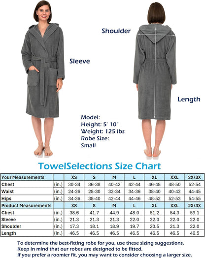 Womens Robe, Premium Cotton Hooded Bathrobe for Women - Runaway Rabbit LLC