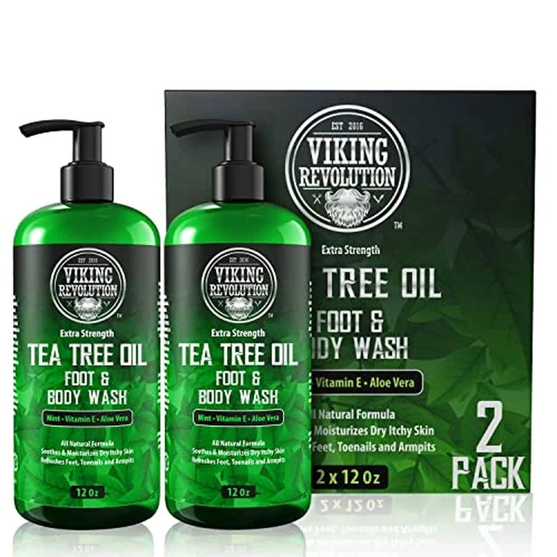 Tea Tree Oil Body Wash Soap for Men - - Extra Strength Men'S Body Wash (2 Pack) - Runaway Rabbit LLC