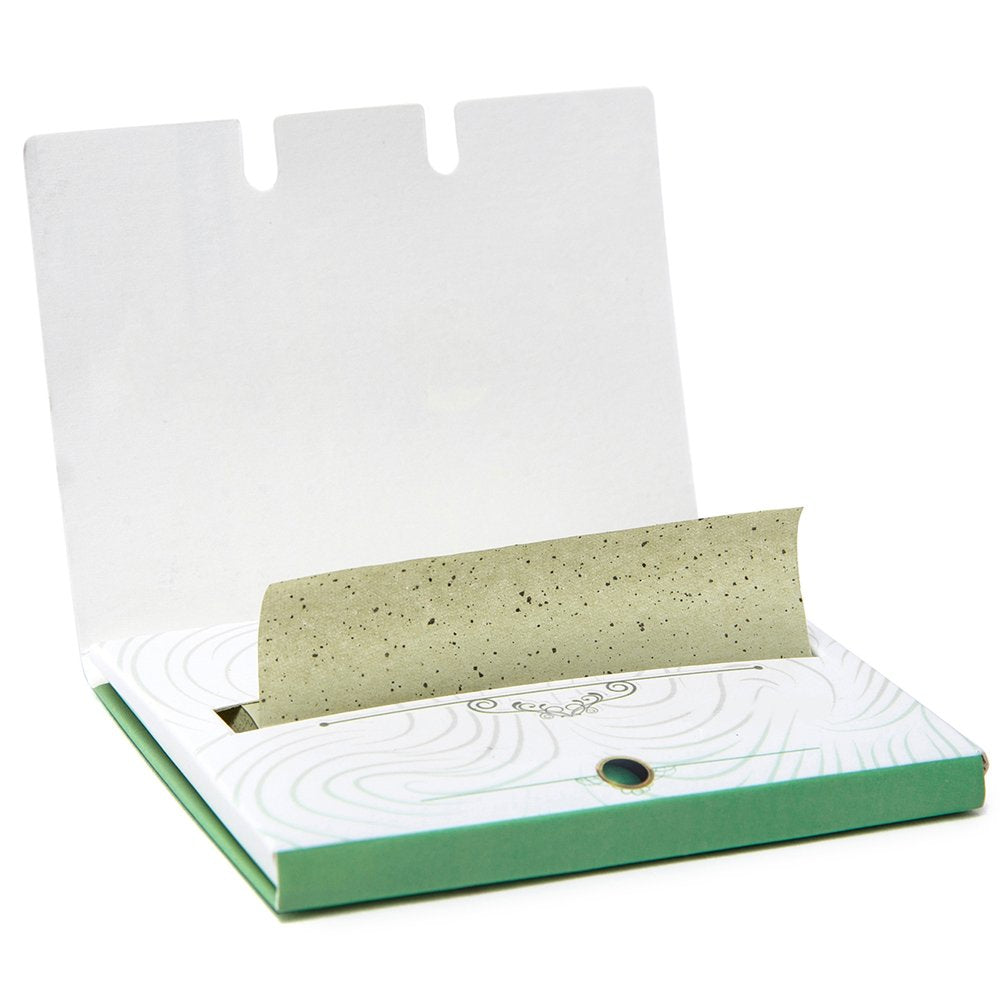 Natural Green Tea Oil Absorbing Tissues - 100 Counts, Premium Face Oil Blotting Paper - Runaway Rabbit LLC