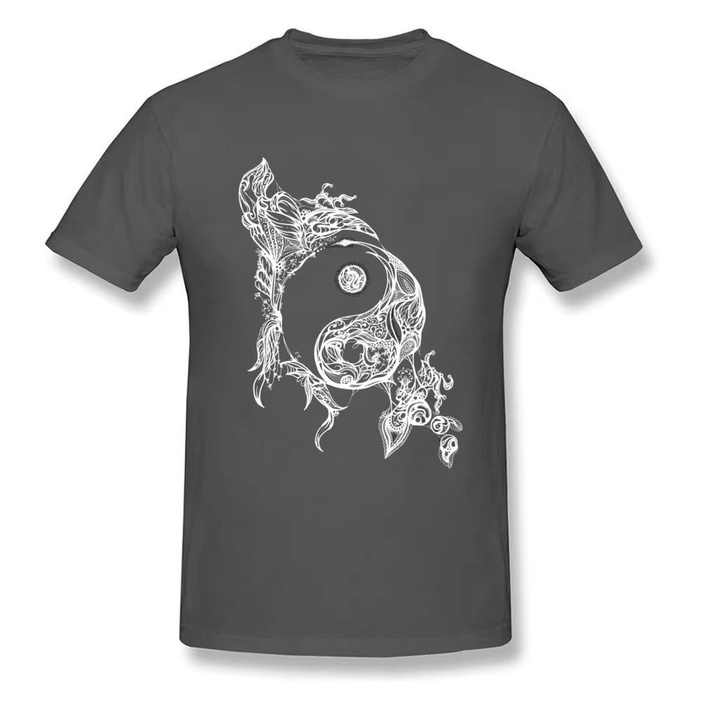 Zen Doodle T-shirt Yin Yang T Shirt - Runaway Rabbit LLC