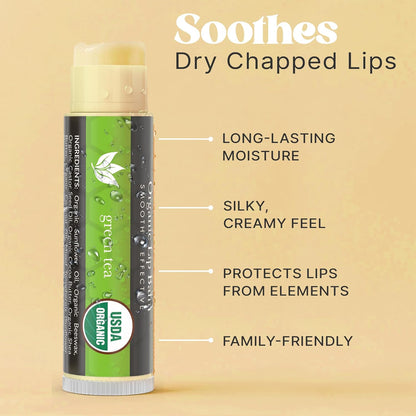 Natural Lip Balm Chapstick Pack of 4. Variety of scents.