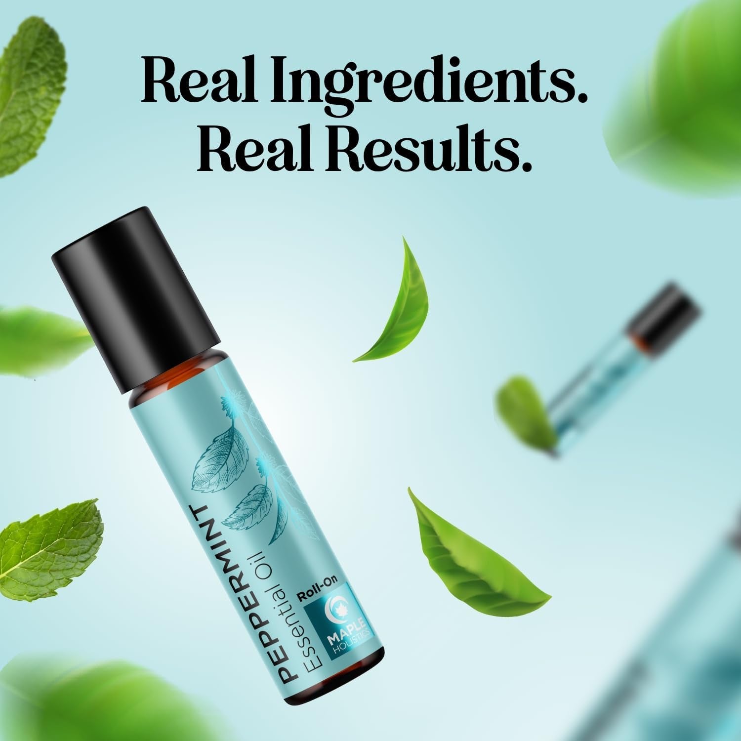 Peppermint Essential Oil Roll On for Focus and Concentration - Runaway Rabbit LLC