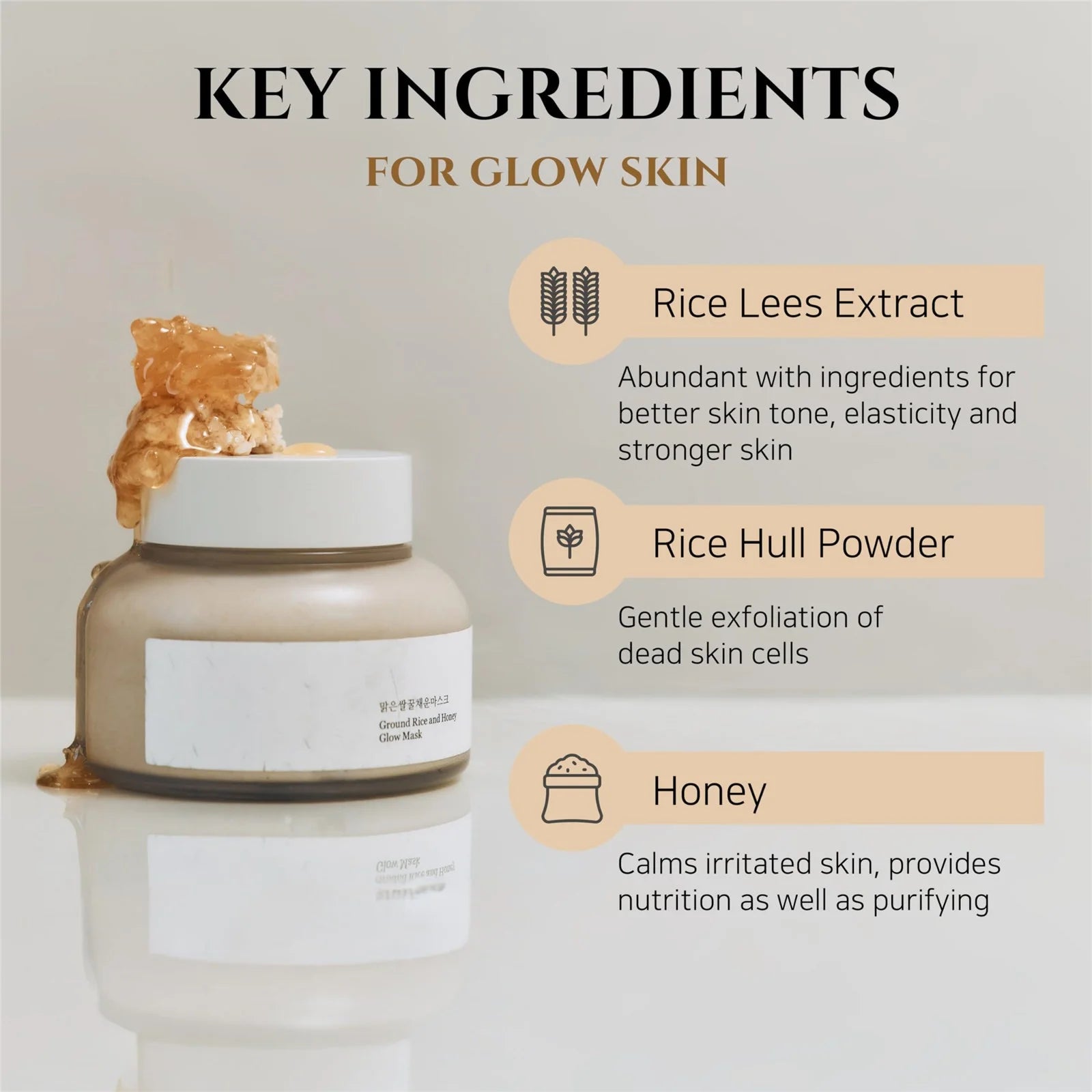 Ground Rice and Glow Pore Sebum Care for Dry Sensitive Skin Korean Skin Care 150Ml - Runaway Rabbit LLC