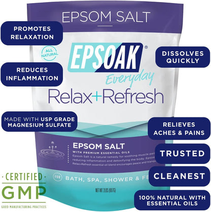 Epsoak Epsom Salt 2 Lb., Resealable Bag - Runaway Rabbit LLC