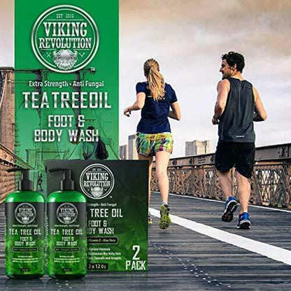 Tea Tree Oil Body Wash Soap for Men - - Extra Strength Men'S Body Wash (2 Pack) - Runaway Rabbit LLC