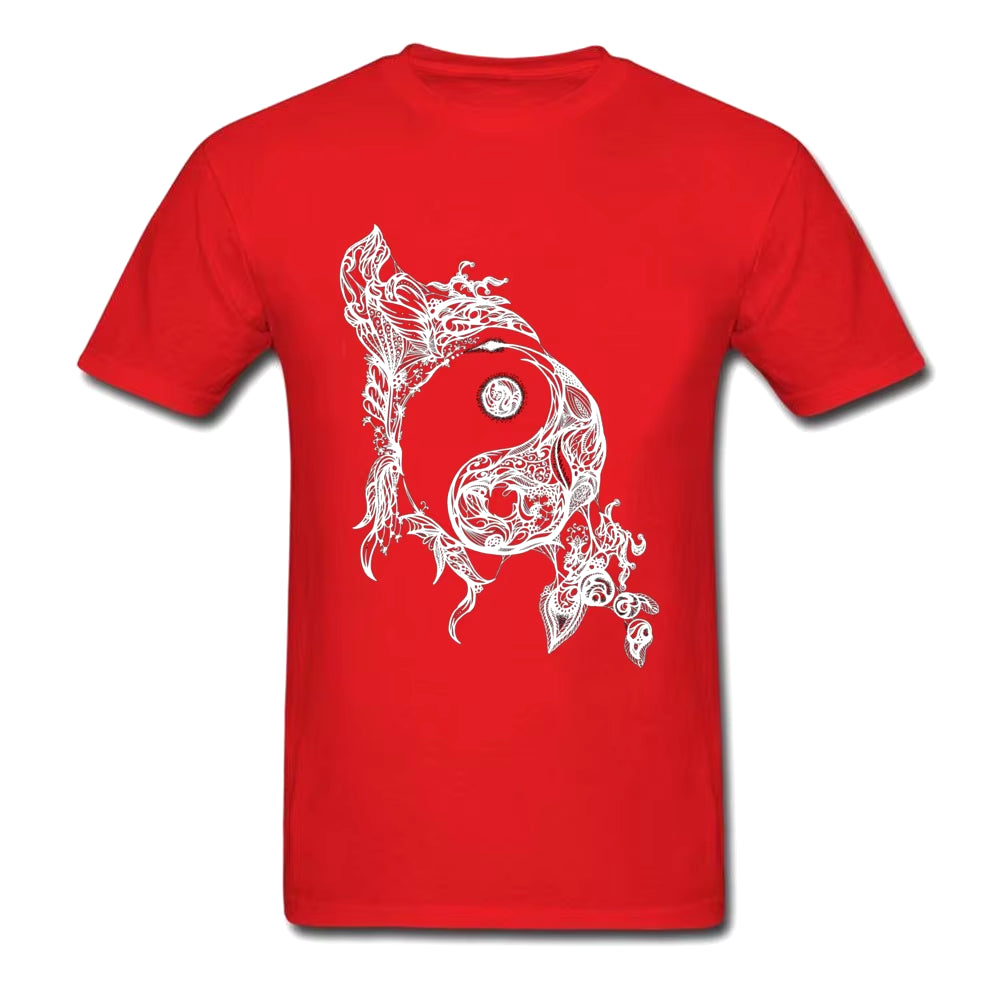 Zen Doodle T-shirt Yin Yang T Shirt - Runaway Rabbit LLC