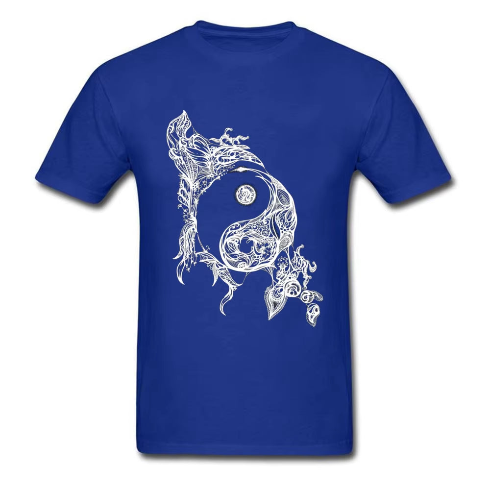 Zen Doodle T-shirt Yin Yang T Shirt - Runaway Rabbit LLC