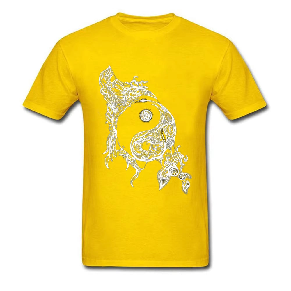 Zen Doodle T-shirt Yin Yang T Shirt - Runaway Rabbit LLC