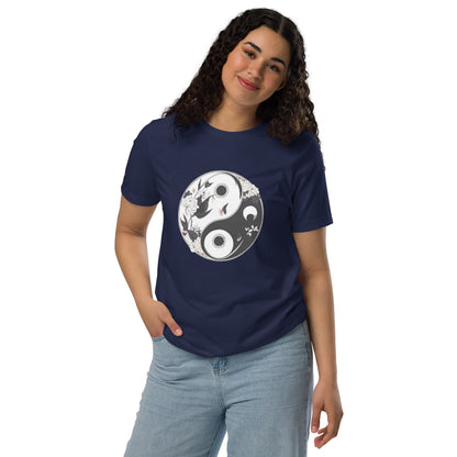 Yin and Yang flow Unisex staple eco t-shirt - Runaway Rabbit LLC